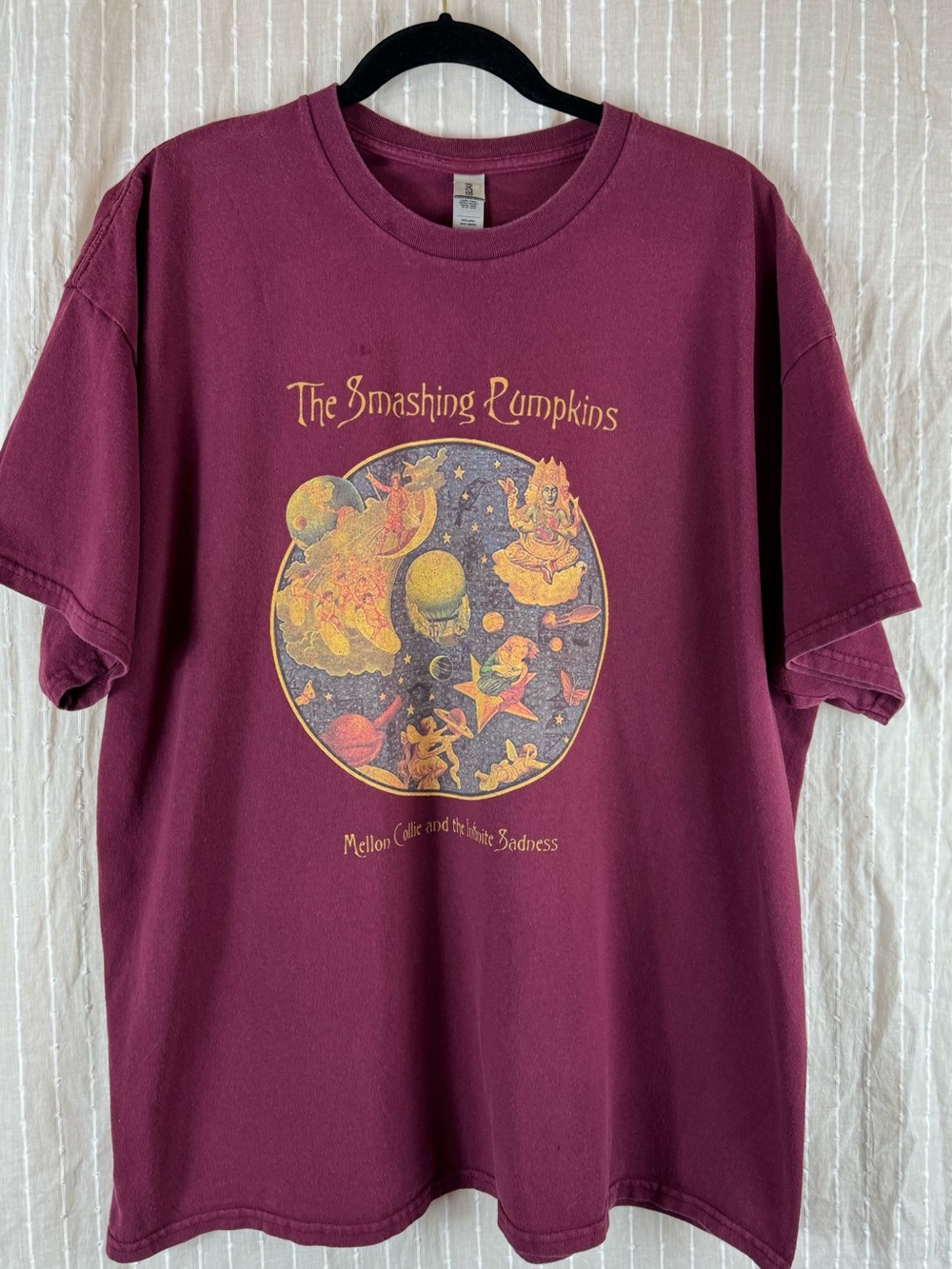 The Smashing Pumpkins Graphic Tee - Maroon 100% Cotton, Size 2X